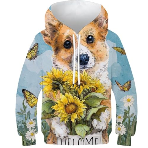 Sweat corgi enfant pour les journées d'école et les sorties de week-end