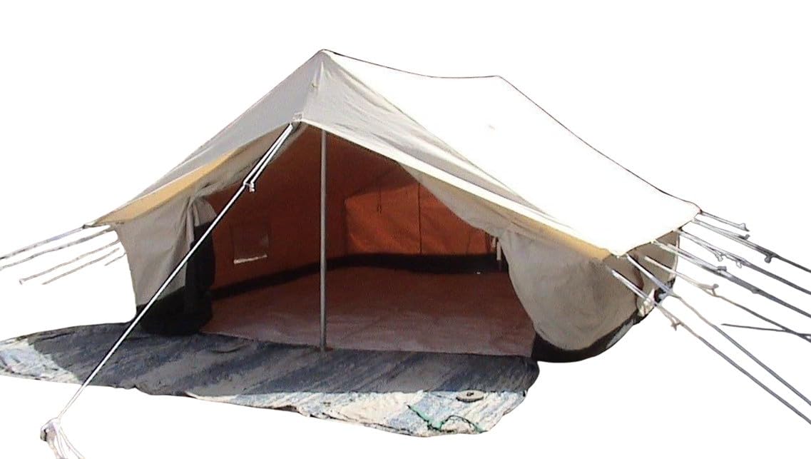 DDRS Canvas Double Ply Labour Tent DarkGreen/Grey/Beige/White