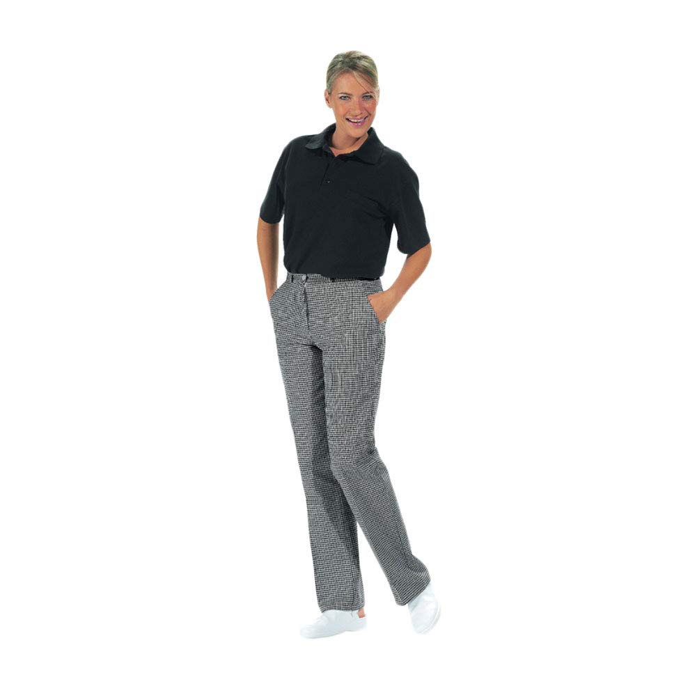 Leiber Da. Kochhose schwarz/Weiss