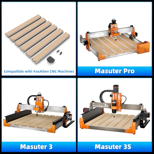 Image of FoxAlien T-slot Hybrid Spoilboard Work Table Upgrade Kit for Masuter Pro, Masuter 3 and Masuter 3S CNC Router Machine