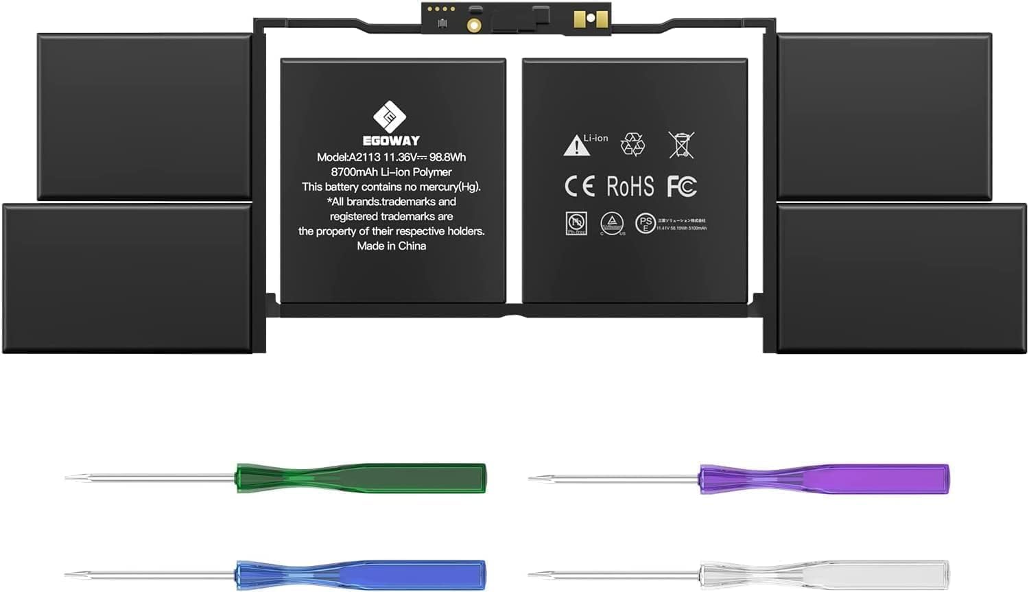 Amazon.co.jp: A2141ラップトップバッテリー、Mac Book Pro 16インチ