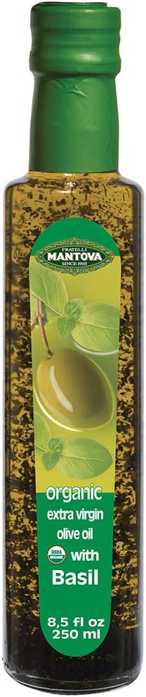 Basil Organic Extra Virgin Olive Oil, 8.5-Ounce Bottles (Pack of 3)