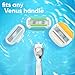 Gillette Venus Platinum Extra Smooth Metal Handle Women's Razor, Handle + 4 Blade Refills