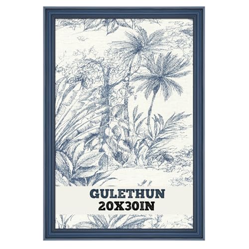 20x30 Frame, Transitional Modern Picture Frames, Blue Vintage Photo Frame