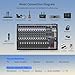 TKLBLS 12 Channel Live Sound Audio Mixer, Mixing Console with USB Interface, 48V Phantom Power, 99 DSP Effects, XLR Inputs, DJ Mixer for Events, Karaoke
