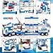 1338 Pieces City Police Car Building Sets, Police Station Truck Toy Blocks Set with Prison Helicopter Cop Car Boat for Boys and Kids Aged 6-12