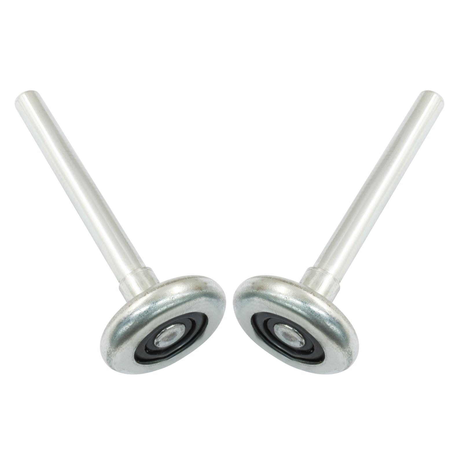 2 Pack 1.8" Steel Garage Door Rollers – 4" Stem, 10 Ball Bearings, Quiet & Durable, High Load, For Residential Garage Tracks