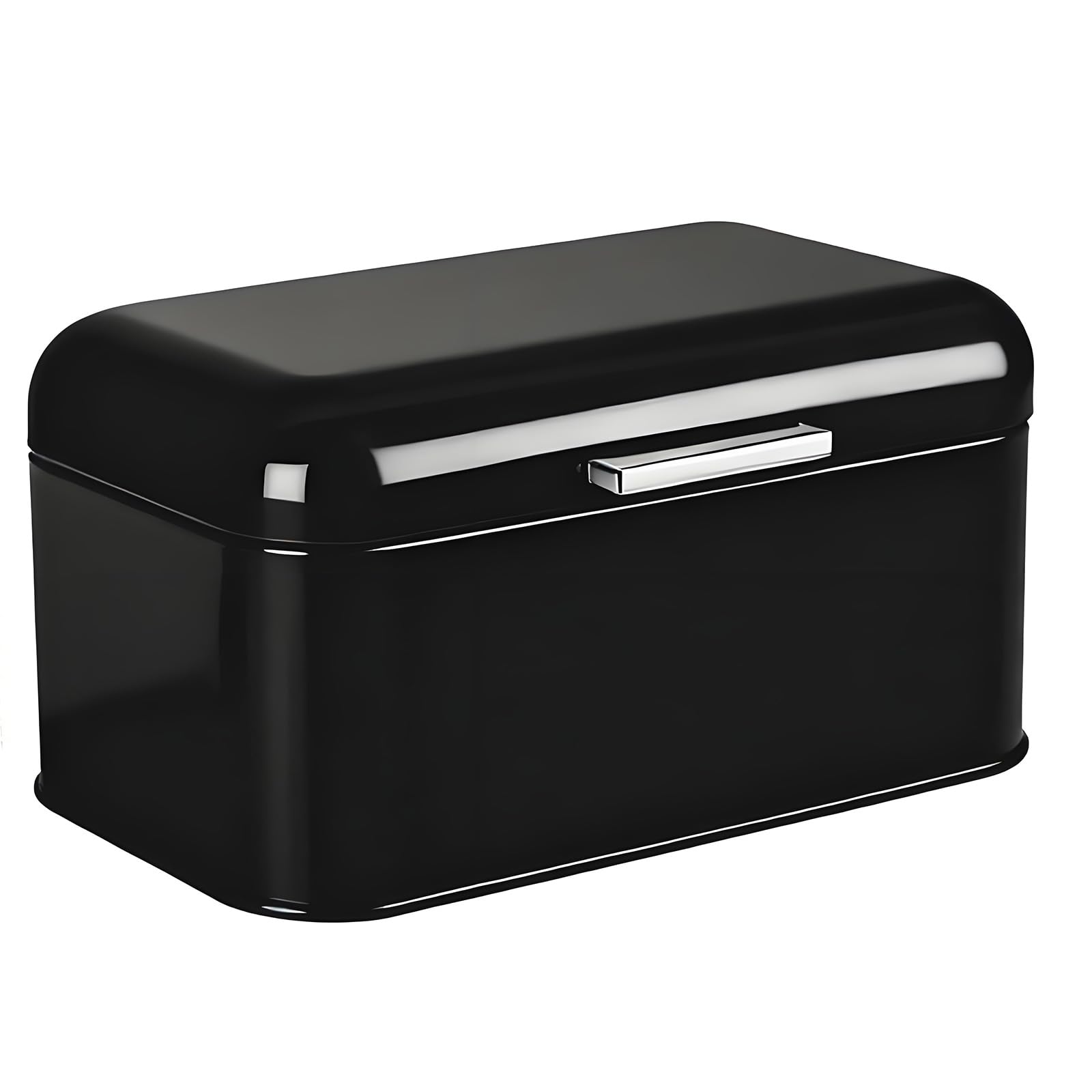 Snorvixre Iron Bread Bin with Lid Large Capacity Food Storage Container for Countertop Kitchen Accessories Metal Bread Storage