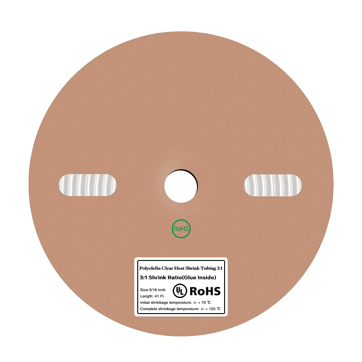 Rollo de tubo termorretráctil transparente de 3/16 pulgadas 3:1, sin arrugas tubo de encogimiento eléctrico para cables, tubo termorretráctil de grado marino con forro adhesivo impermeable de 32 pies