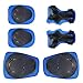 YeenGreen Juego de Protecciones Infantil, 6 Piezas Conjuntos de Patinaje, Set de Protección Infantil, Protecciones Patinaje Infantil, Rodilleras, Coderas, Muñequeras, para Bicicleta, Patineta, Azul