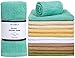 Bumble 12-Pack Antimicrobial Barmop Kitchen Towels / 16" x 19" Premium Kitchen Towels/Super Absorbent Heavy Weight Cotton/Ribbed Weave (SPA)