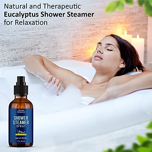 Eucalyptus Shower Steamer Spray 2 Fl Oz - Shower Aromatherapy Spray - Eucalyptus Shower Spray - Sauna Spa Steam Mist At Home, Room - Essential Oil Shower Eucalyptus Spray - Nexon Botanics #TOP2