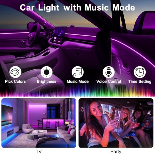 RGB 2 in 1 USB Car Ambient Lighting