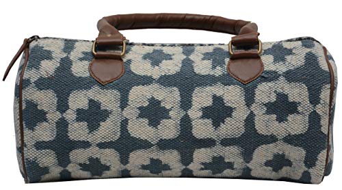 Commerce Star Indian Vintage Block Print Sac à bandoulière, Sac de Tapis Authentique, Sac à bandoulière Fait Main Ethnique, Sacs à Main en Coton pour Femmes, Sac fourre-Tout Indien Cover
