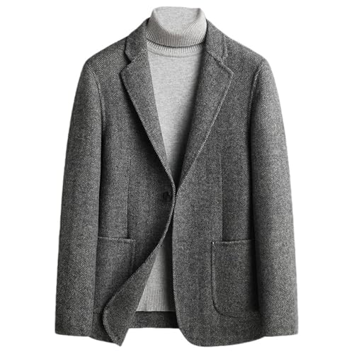 Veste en cachemire homme en tweed double face élégante pour l'hiver