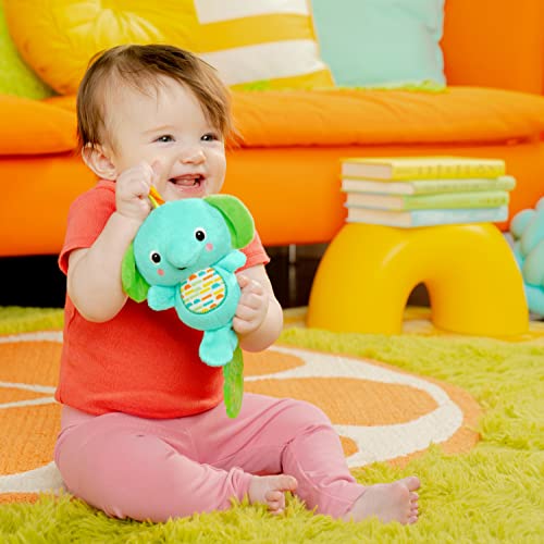 Image of Bright Starts Tug Tunes On-The-Go Toy for Stroller and Carriers - Elephant - Unisex, Newborn +
