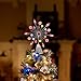 Ornativity Candy Snowflake Tree Topper - Peppermint Candy Cane Gum Drops Candy Corn Snowflakes Xmas Christmas Tree Top Decorations Holiday Decor 10