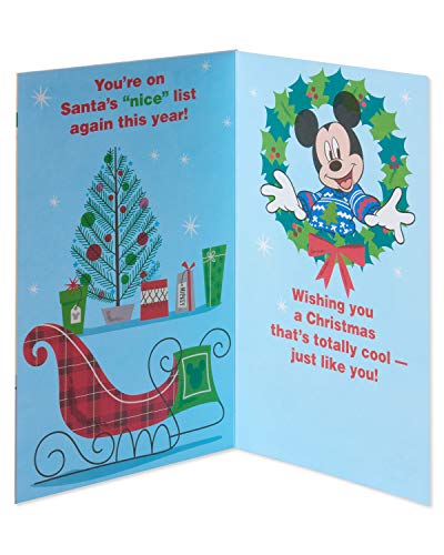 American Greetings Cartão de Natal para criança (Mickey Mouse)
