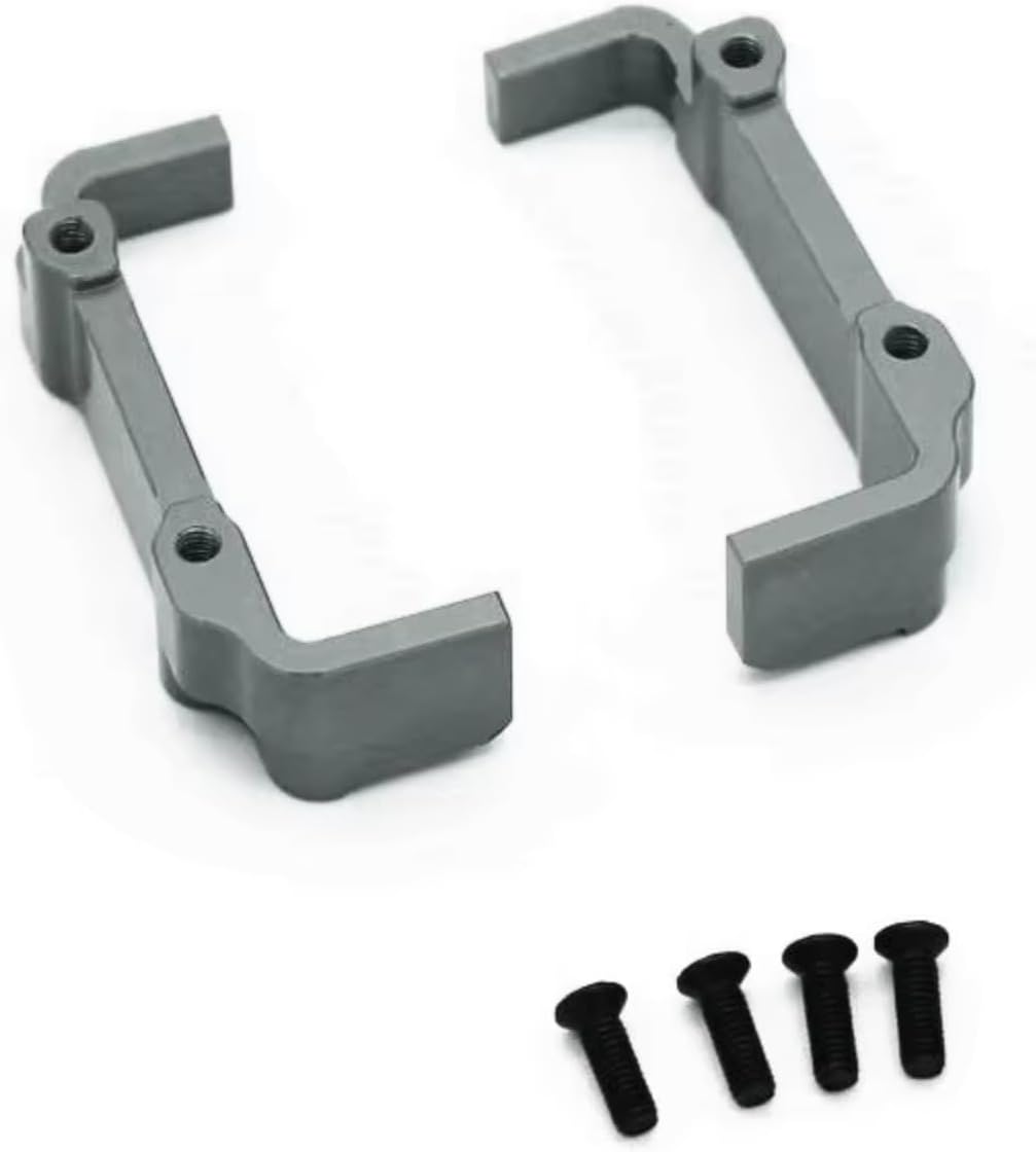 RC Modifications Spare for WLtoys 144010 144001 144002 124016 124017 124018 124019 Metal Retrofit Battery Holder RC Car Parts Upgrade(Titanium)