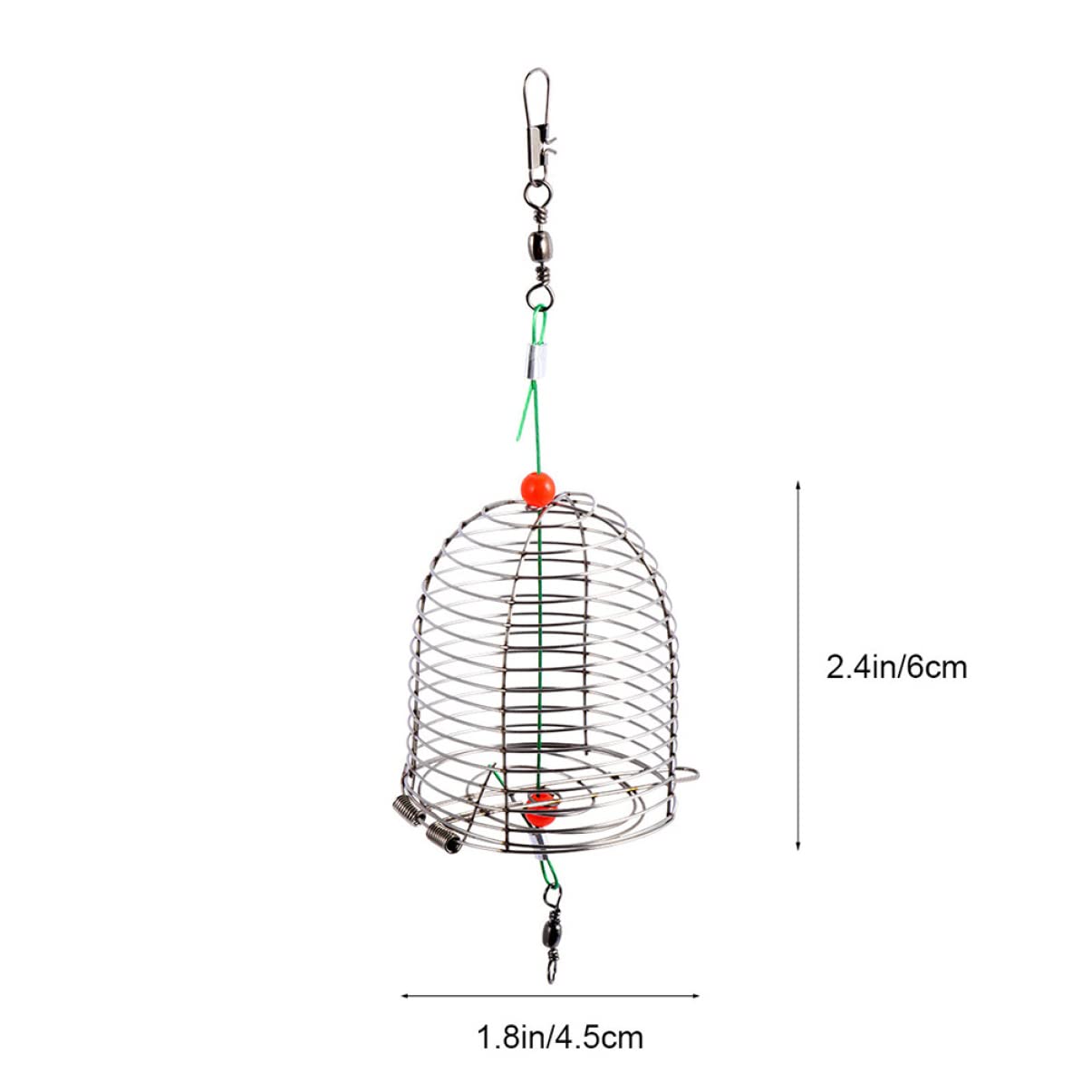 30stücke Edelstahl Bait Cage Für Karpfenangeln Robuster Futterkorb Für Effektives Angeln Langlebige Konstruktion Einfaches Bait-Management Perfektes Zubehör Für Angelfans
