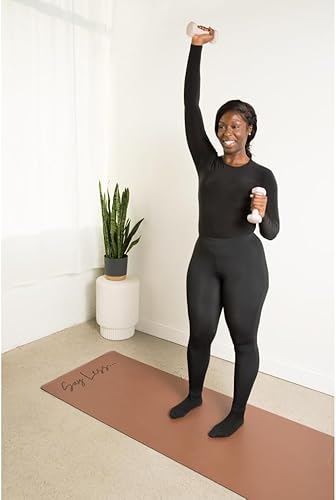 Miniatura 6 de Tapete de yoga grueso de alta calidad para mujeres, hombres y niños, tapete de yoga antideslizante, ideal para estiramientos de yoga calientes y