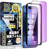 対応 iPhone 15 ブルーライトカット ガラスフィルム iPhone 15 全面保護フィルム 目の疲れ軽減 旭硝子素材製【ガイド枠付き·1枚入】硬度9H 飛散防止 指紋防止 自動吸着 気泡防止アイフォン15 強化ガラス 6.1インチ