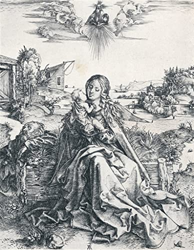 La sainte famille avec la libellule poster pour mur blanc triste