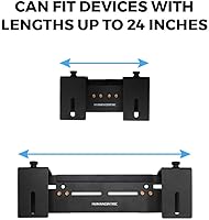 Vista 6 de HumanCentric Soporte de pared ajustable para dispositivo, caja de cable y soporte para módem, adaptador de pared ajustable para dispositivos