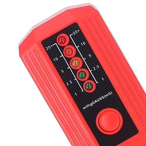 Medidor Portátil EMF Magnético con Indicador LED Rojo miniatura 7