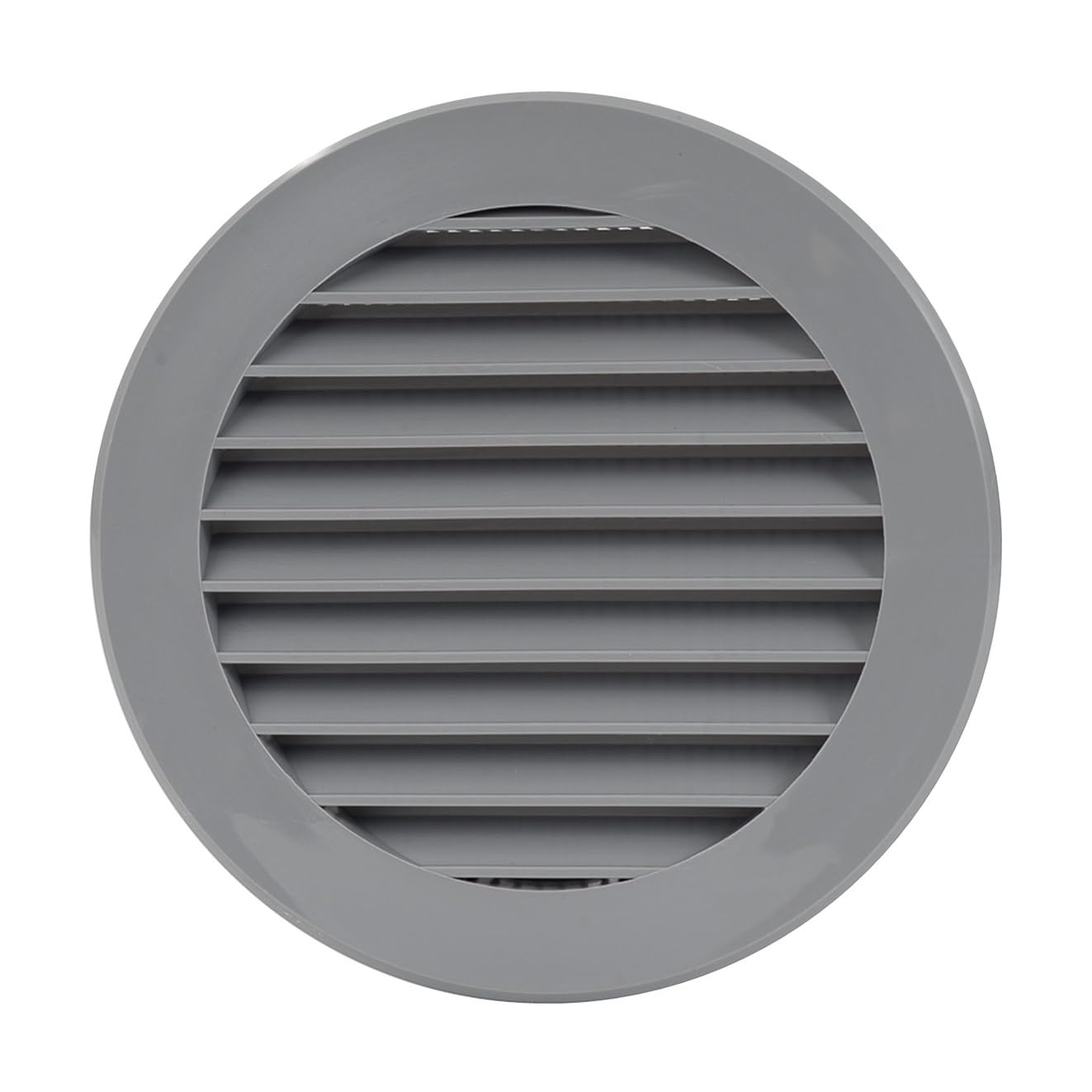 Prostko Ltd Grey Round Air Vent Grille - 100Mm -With Flange And Fly Screen - Ventilation Duct.