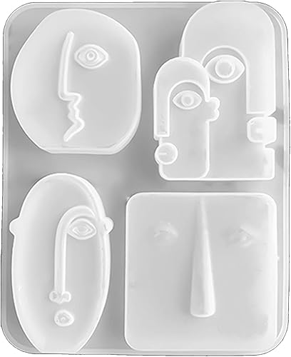 Moldes de silicona abstractos para velas, arte y retrato, molde de jabón hecho en casa, molde para hacer velas, molde para velas de cara humana 3D,