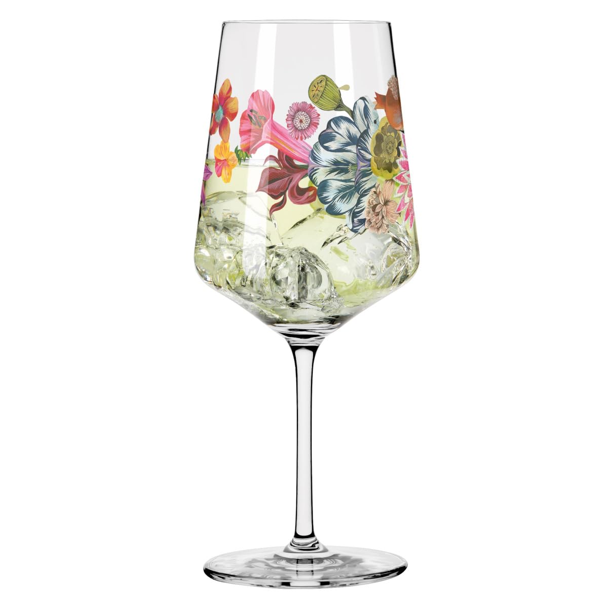 RITZENHOFF 2931006 Kieliszek do aperitifu 500 ml - seria Sommerrosa - motyw nr 6 z rośliną, drzewem - Made in Germany