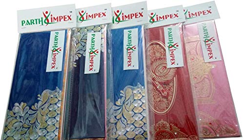 Parth Impex Shagun Gift Envelope (Pack Of 10) Assorted Color Designs Money Holder Fancy Packet For Christmas Diwali Easter Birthday Wedding Anniversary Designer Invitation Envelopes #TOP7