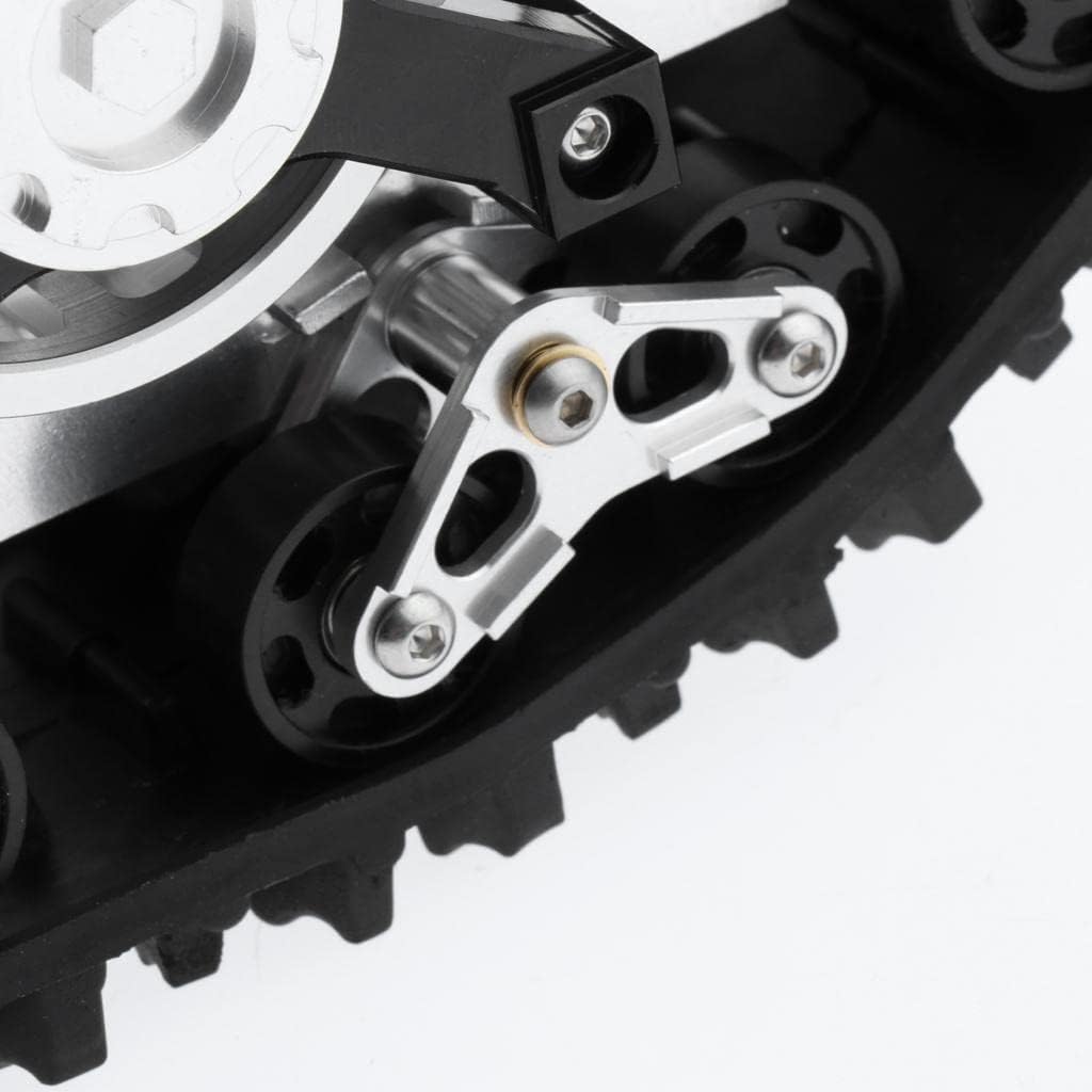 Almencla 2X 1:10 RC Crawlers Tires Track Wheels Mobile Conversion Snow