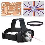 SenMoCOR LED Laser Headlamp System with 2 Poster Targets/Mazes for Sensory Motor Control Testing and Treatment