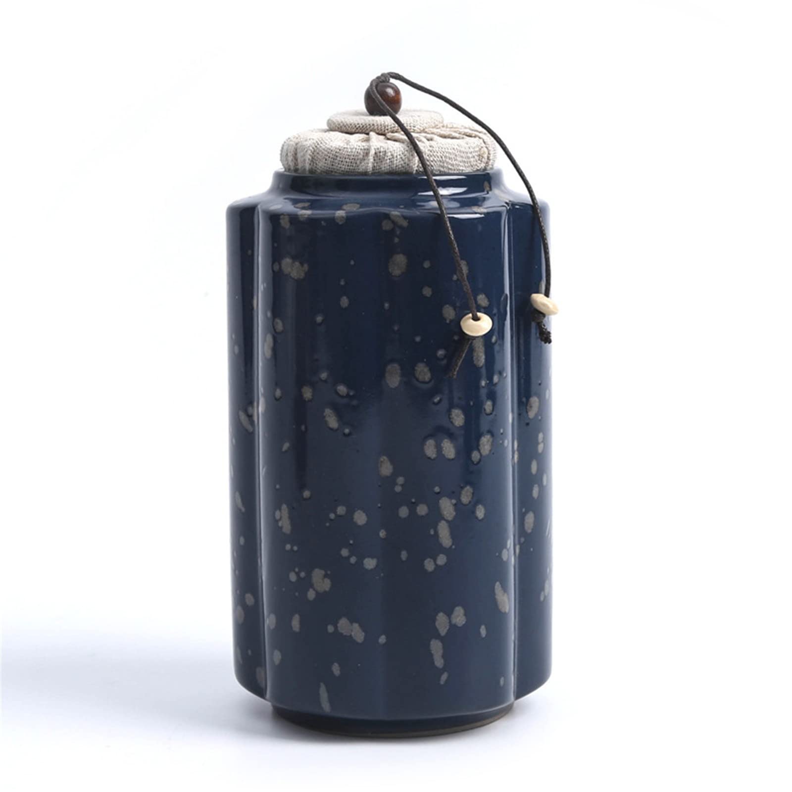 FZYOZZDPASL Ceramic Tea Canister Ceramic Tea Caddy Sealed Bucket Storage Jar for Coffee, Spices(8.2x16.3cm)