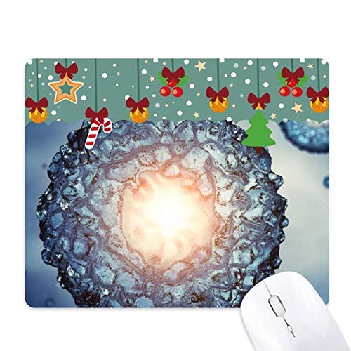 Blue Science Cells tapis de souris design microcosmique pour bureau moderne