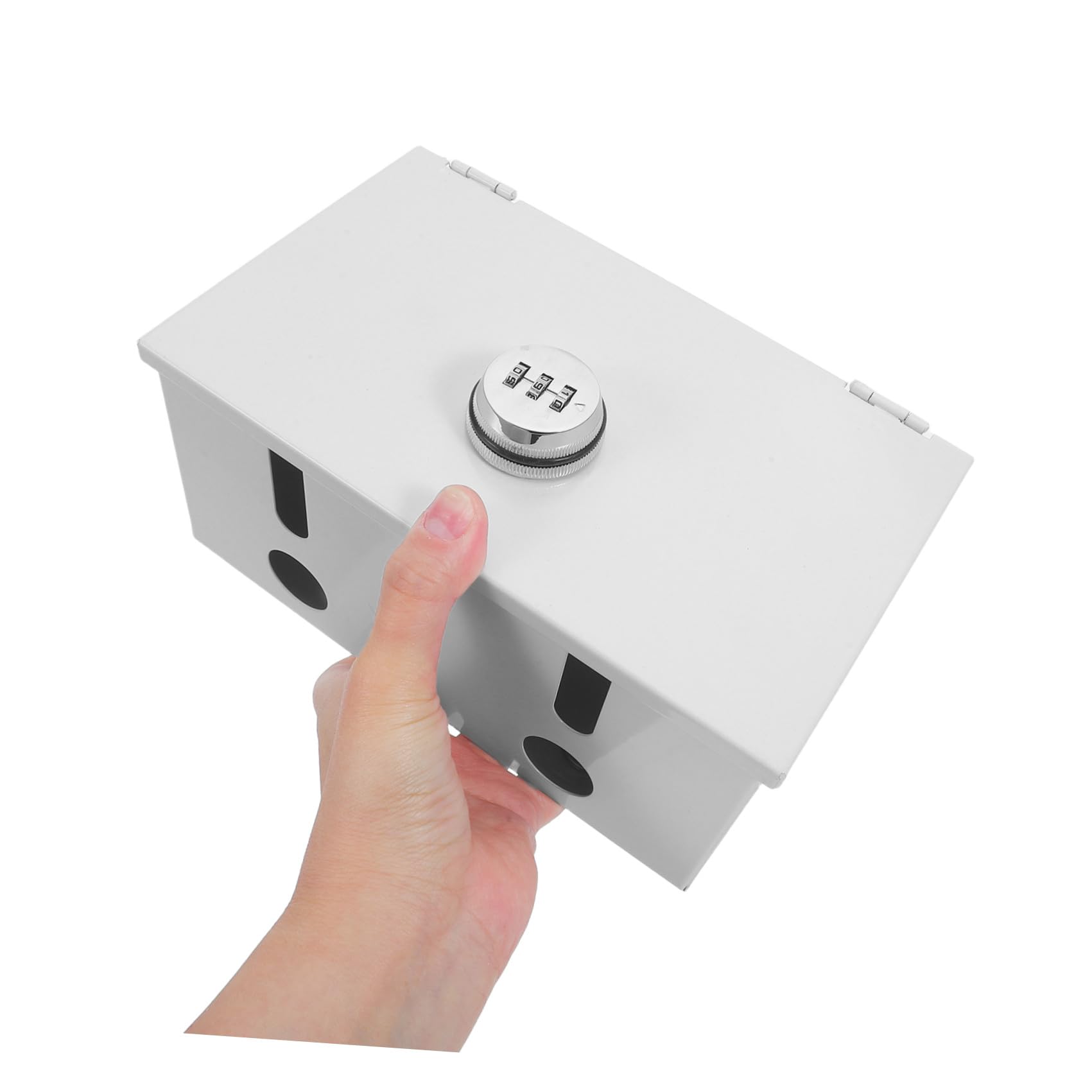 INOOMP Caja Protectora para Enchufes Exteriores de Acero Inoxidable Cerradura, Resistente y Segura para Espacios Públicos y Uso en Exteriores