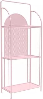 Soporte de hierro multicapa para plantas, color rosa, para uso en interiores y exteriores, elegante estante de exhibición para balcón y sala de estar, 60 x 32 x 150 cm, perfecto para macetas y plantas