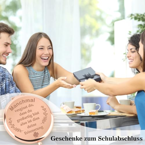 XiuGlimpse Faltbarer Kosmetikspiegel,Schulabschluss Geschenk,Beste Freundin Geschenke,Freundschaft Geschenke
