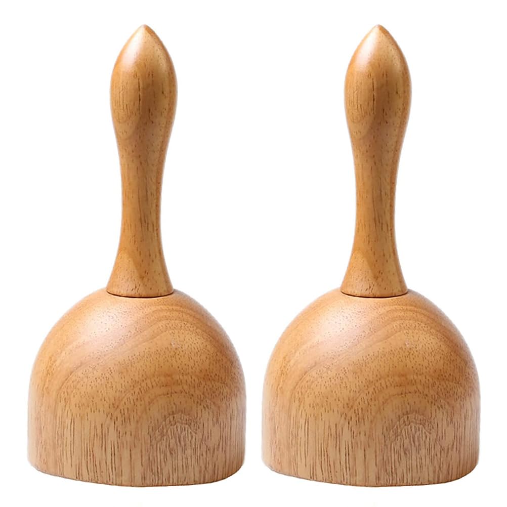 Strumenti per Coppettazione in Legno, 2 Coppette per Massaggio Corpo e Schiena Impugnatura Comoda, Adatti a Massaggi Linfodrenanti e Tonificanti