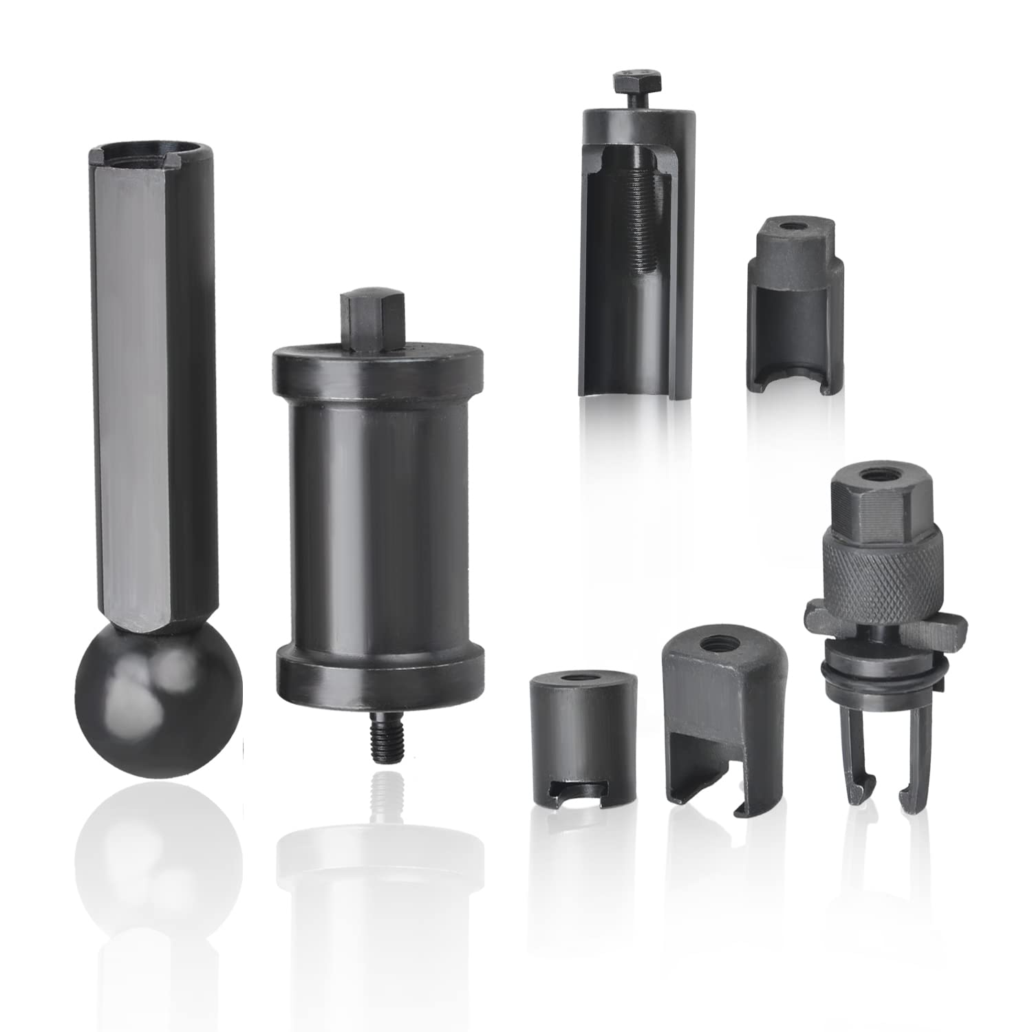 Juego de herramientas de instalación de extracción de extractor de inyector, 18 piezas, apto compatible con motor Seat 1,4, 1,6, 1,8, 2,0, 2,7 V6 FSI