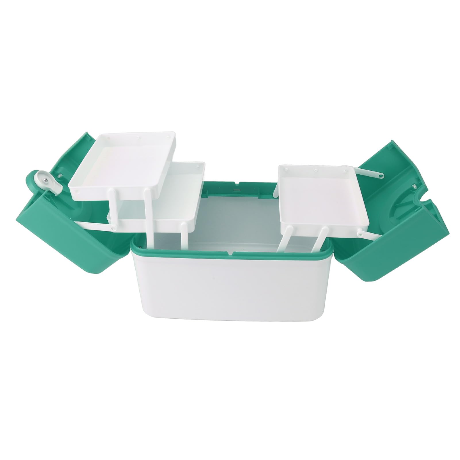 Ejoyous Pudełko do Przechowywania Leków PP Pojemnik na Zestaw Medyczny 31,5 X 21,5 X 22 Cm z plombą Przenośny Organizer o Dużej Pojemności do Przedszkola w Szkole Domowe Artykuły Ratunkowe (GREEN)