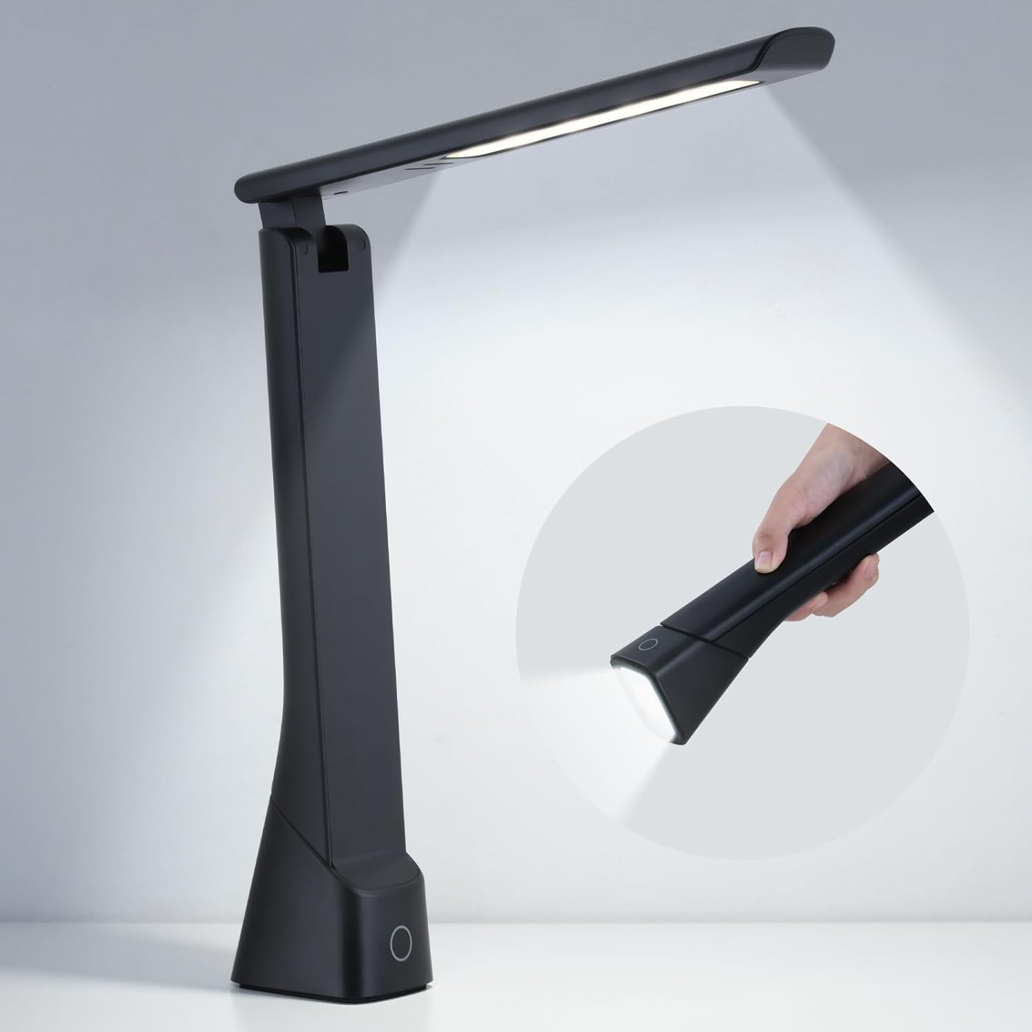 WILIT Foldable Rechargeable Desk Lamp with Torch Light – Battery Operated Lamp for College Dorm Room, Portable Small Table Lamp for Home, Office, Bedside, Classroom, Reading, Nail, Craft WILIT Foldable Rechargeable Desk Lamp with Torch Light – Battery Operated Lamp for College Dorm Room, Portable Small Table Lamp for Home, Office, Bedside, Classroom, Reading, Nail, Craft