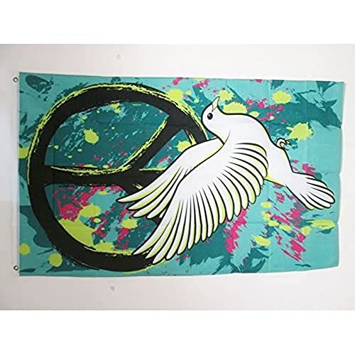 AZ FLAG - Flagge Peace And Love Graffiti - 150x90 cm - Frieden Fahne 100%...