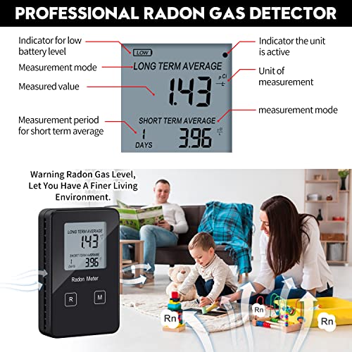 Funny Kitchen HRDM-02B Home Radon Detector, Portable Radon Tester thumb #2