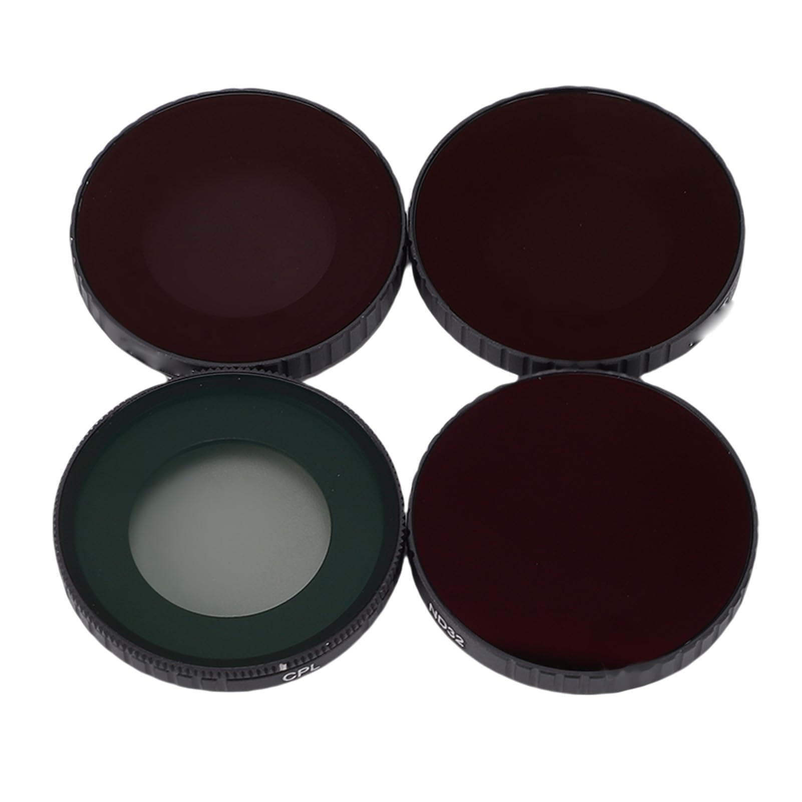 XUMIUZIY Juego de Filtros ND con Protector de Pantalla, Kit de Filtros CPL de Vidrio óptico HD ND8 ND16 ND32, con Diseño de Perilla para una Instalación Rápida, para Cámara Nano