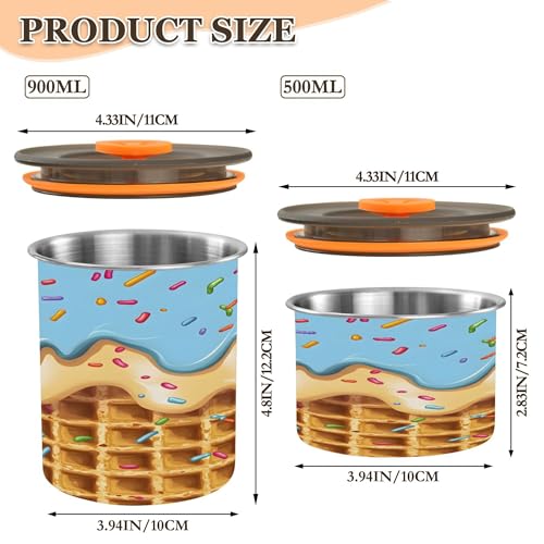 Recipiente hermético para café de acero inoxidable Kigai 17 oz miniatura 3