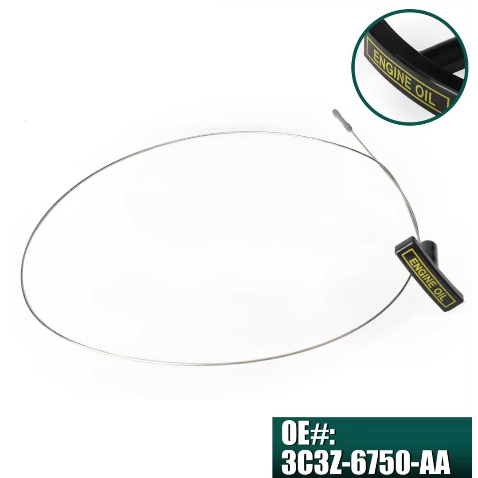 Varilla De Nivel De Aceite Del Motor Del Coche 3C3Z6750AA Compatible Con Ford Para F250 F350 F-450 F-550 Para Super Para Duty Para Excursion 2003-2005 Varilla Nivel Aceite Del Motor