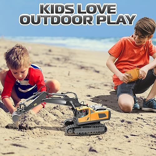 Samtop BC1043 Remote Control Excavator Toys, 11 Channel 1:20 Rc Construction Vehicles thumb #5
